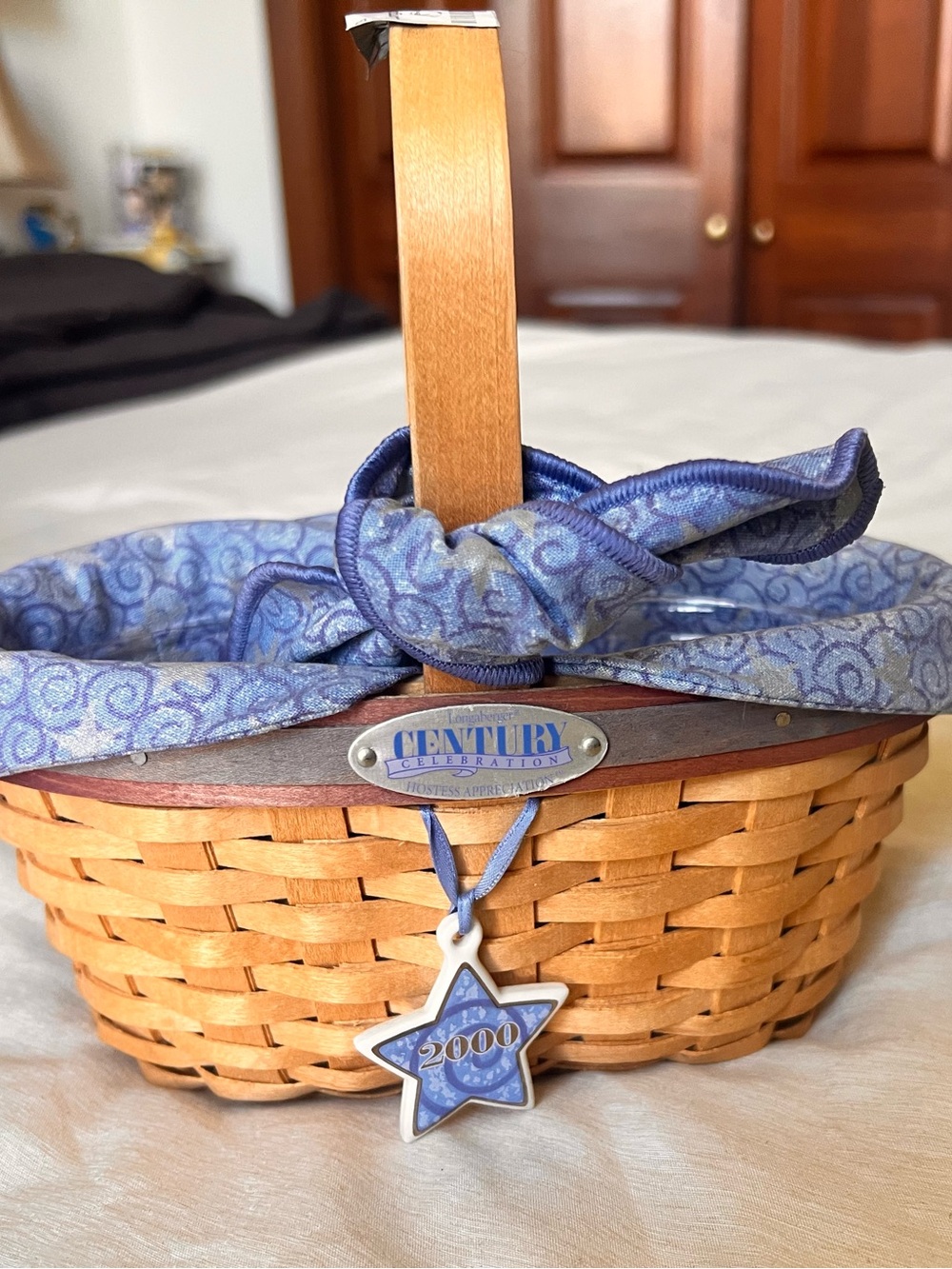 Longaberger Blue Trim Century Celebration Basket